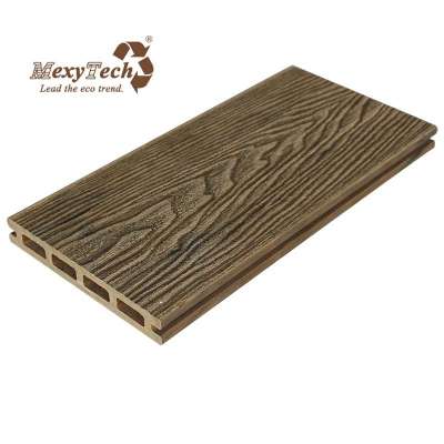 new tenique 3d deep embossed wpc composite  crack-resistant decking